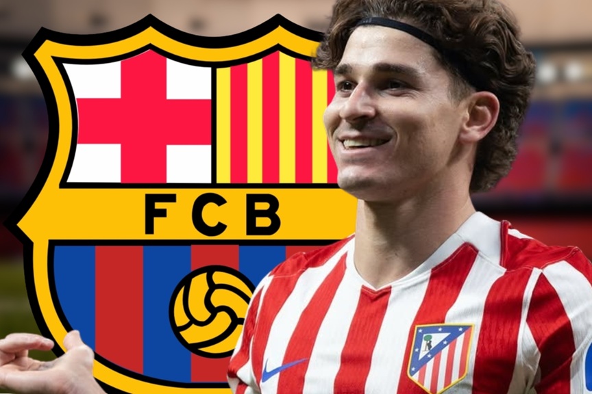 Julián ´Álvarez quiere ir al Barcelona y el Atlético se lo piensa